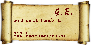 Gotthardt Renáta névjegykártya