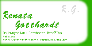 renata gotthardt business card